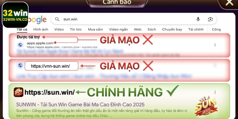Sunwin Giả Mạo: Cảnh Báo Những Rủi Ro Và Biện Pháp An Toàn 2 Tìm hiểu về trang Sunwin giả mạo